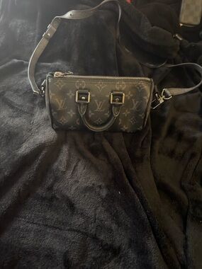 Louis Vuitton Black Monogram Keepall XS